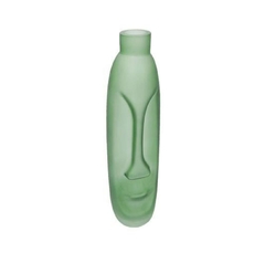 Vaso Cristal Rosto em Relevo 29cm Alta Decoração Impecável na internet