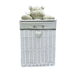 Cesto Alto C Pelucia Hipopótamo Na Tampa - LUXdécor