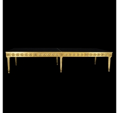 Mesa de Jantar 4mt Folha Ouro c Brasão Entalhado - comprar online