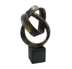 Enfeite Escultura Luxo Arte Moderna Alta Decoração