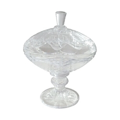 Bomboniere Cristal Lapidado Base E Puxador Design Classico - comprar online
