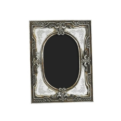 Porta Retrato Moldura Flor De Liz Resina Dourado - LUXdécor