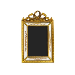 Porta Retrato Resina Dourado 10x15cm Classico - comprar online
