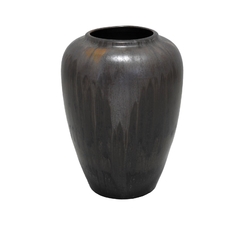 Vaso Medio Ceramica Marrom Design Rustico Impecavel na internet