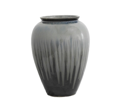 Vaso Contemporaneo Menor Verde Escuro Preto na internet