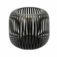 Luminaria Castiçal Preto Maior Detalhes Vertical Alto Padrão