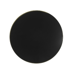 Mesa Auxiliar Metal Dourado C Tampo Vidro Preto - comprar online