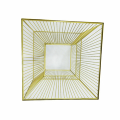 Imagem do Mesa Lateral Em Cubo Metal Preto Aramado