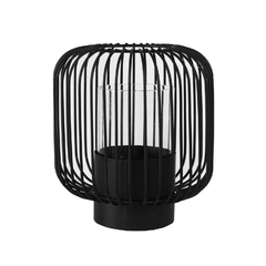 Castiçal Pequeno Metal Preto Design Grade Belissimo na internet