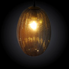 Lustre Pendente Metal Cristal Alta Decoração - LUXdécor