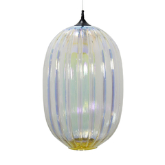 Lustre Pendente Metal Cristal Furtacor Quente Impecavel