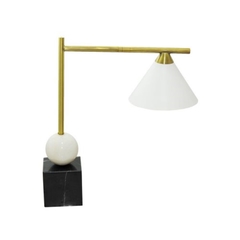 Abajur Luminaria Metal Dourado Base Mármore - comprar online