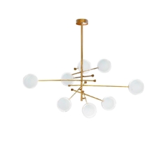 Lustre Decorativo Bronze Design Contemporaneo Luxo - comprar online