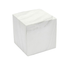 Enfeite Cubo Decorativo Branco Texturizado - comprar online