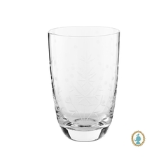 Conj 06 Copos Longdrink Todo Lapidado Cristal