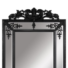 Espelho Cristal Vertical 190cm Moldura Black Classico - comprar online