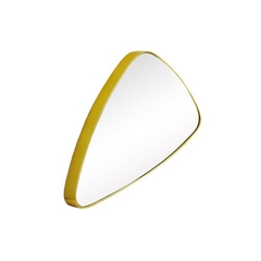 Espelho Triangular Menor Moldura Dourada Moderno - comprar online
