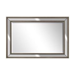 Espelho Retangular 90x60cm Moldura Dourado Envelhecido - comprar online