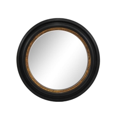 Espelho Redondo 70cm Moldura Madeira Sofisticada - comprar online