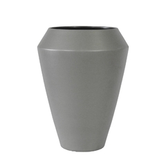 Vaso Decorativo Ceramica Sofisticada Cinza Interior Preto - comprar online