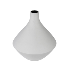Vaso Ceramica Nobre Branco Tradicional Abstrato