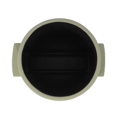 Vaso Contemporaneo C Base Ceramica Cinza Nobre Impecavel - comprar online