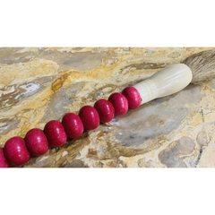 Pincel Decorativo Cabo Em Osso Vermelho - LUXdécor