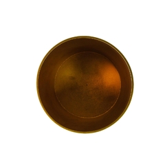 Vaso Poliresina Branco Marmorizado Acabamento Dourado na internet