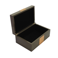 Caixa Decorativa Maior Madeira Marrom Maderno - comprar online