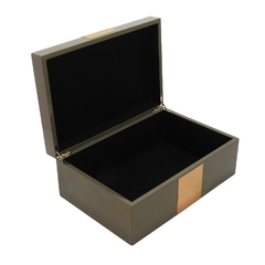 Caixa Decorativa Menor Madeira Marrom Maderno - comprar online