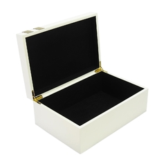 Caixa Decorativa Maior Estilo Moderno Branca - comprar online