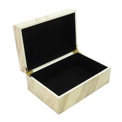 Caixa Decorativa Maior Madeira Greme Marmorizada - comprar online