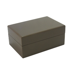 Caixa Decor Madeira Marrom Retangular Menor - comprar online