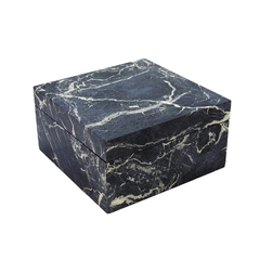 Caixa Decorativa Madeira Marmorizada Black Maior