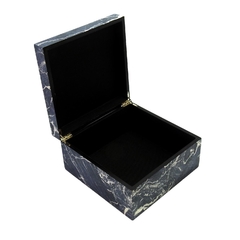 Caixa Decorativa Madeira Marmorizada Black Maior - comprar online