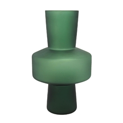 Vaso Decorativo Cristal Verde Fosco Design Moderno na internet