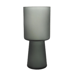 Vaso Cristal Cinza Fosco Decoração Moderna na internet