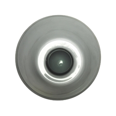 Vaso Cristal Cinza Fosco Decoração Moderna - comprar online