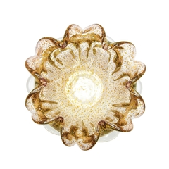 Centro De Mesa Murano Ambar Pigmento Ouro - comprar online