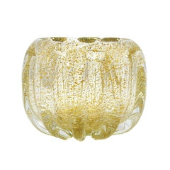 Vaso Murano Italiano Pigmentos Creme Finos Lapidados Luxo - comprar online