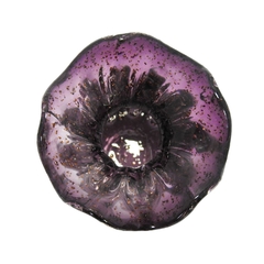 Vaso Trouxinha Pequeno Cristal Murano Roxo Pó De Ouro - comprar online