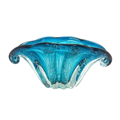 Centro De Mesa Murano Caracol Azul Claro - comprar online