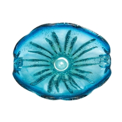 Centro De Mesa Murano Caracol Azul Claro na internet