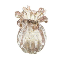 Vaso Decorativo Cristal Murano Lapidados Moderno Luxo