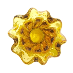 Vaso Trouxinha Murano Âmbar 17x14cm Fino Acabamento - comprar online