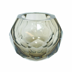 Vaso Murano Redondo Lapidados Geométricos