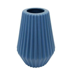 Vaso Decorativo Menor Ceramica Relevos Verticais