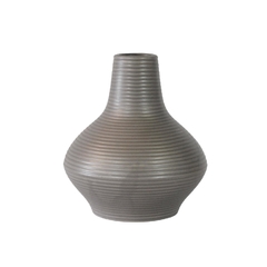 Vaso Decoração Moderna Ceramica Nobre Cinza Escuro na internet