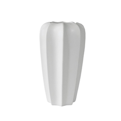 Vaso Ceramica Branco Moderno 28x15cm Todo Ondulado na internet