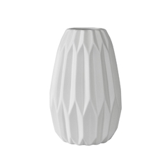 Vaso Ceramica Branco Relevos Contemporaneo Fino Design na internet